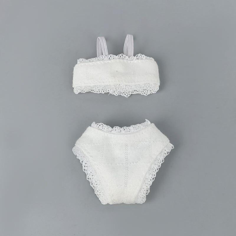 1 Sada Měkké Krajkové Spodní Prádlo Podprsenka & Kalhotky Pro Panenku Barbie 1/6 Kalhotky Pro Blythe Licca 1/6 Panenky Top & Spodní Prádlo Doplňky
