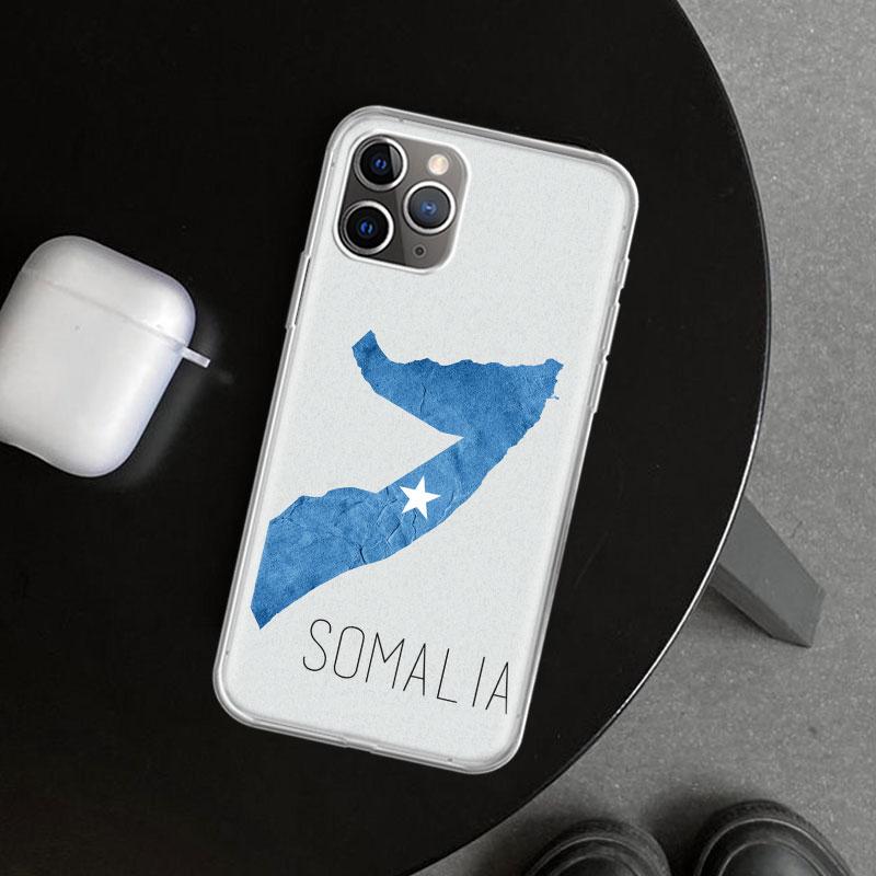 Somali Somalia National Flag Phone Case Cover for iPhone 11 12 13 Mini 14 15 Plus 16 Pro Max 17 Air 7 8 + SE Art Customized Fund