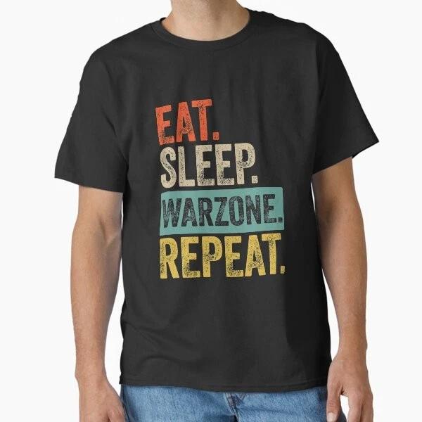 Eat Sleep Warzone Repeat Retro Vintage Classic T Made In Usaaus Tshirt S2xl S