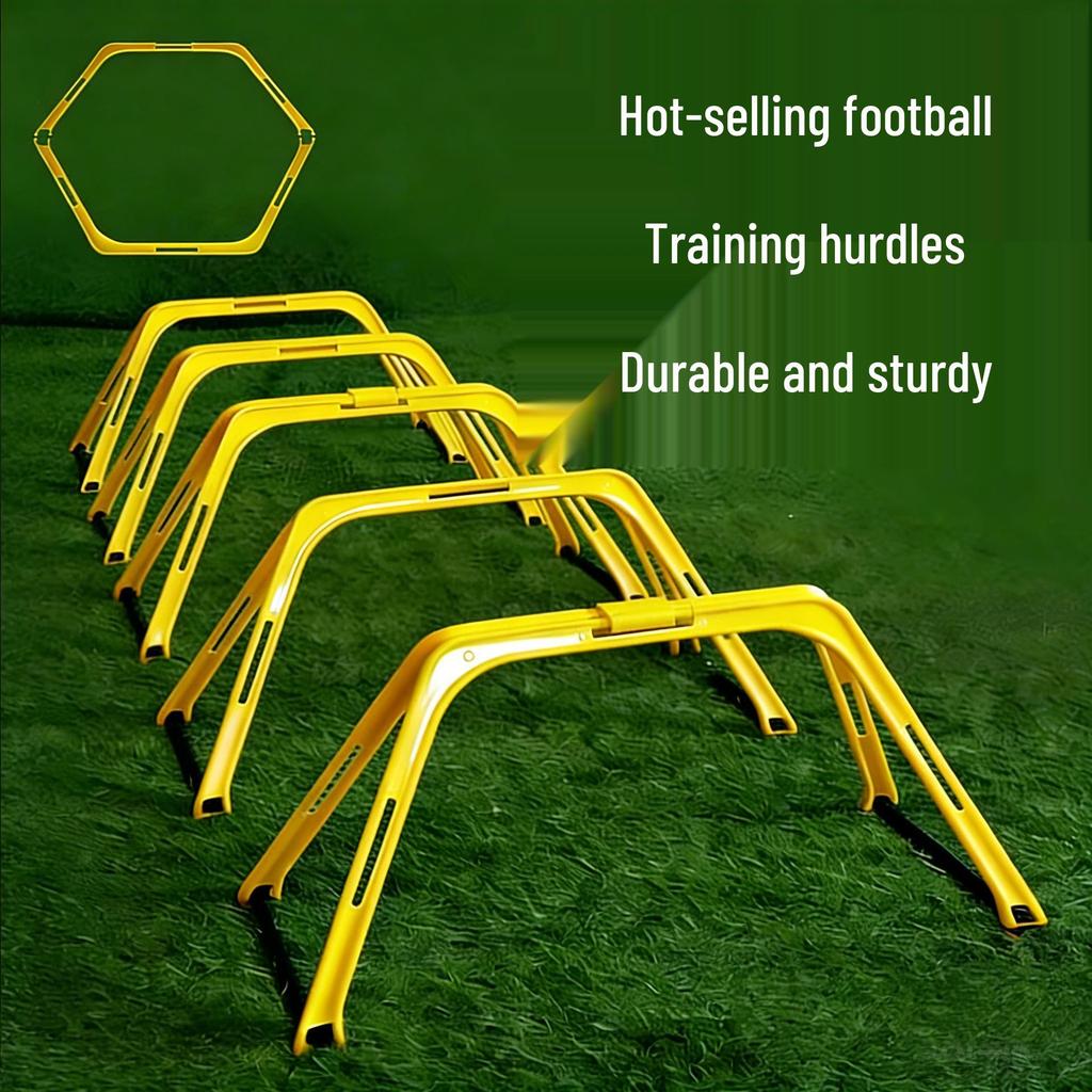 Dual-Use Detachable Agility Ring & Hurdle Stand for Football Training