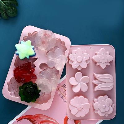 6-holtes Bloemvormige Tulp Siliconen Vorm Geschikt Voor Zeep Kaars Handgemaakt Diy Taart Chocolade Dessert Bakvorm