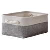 TheWarmHome Storage Basket, 30cm X 20cm X 13cm, Drawer Storage Basket, Cotton Linen Fabric, Compact Desk Storage, Entryway Storage, Toy Storage,