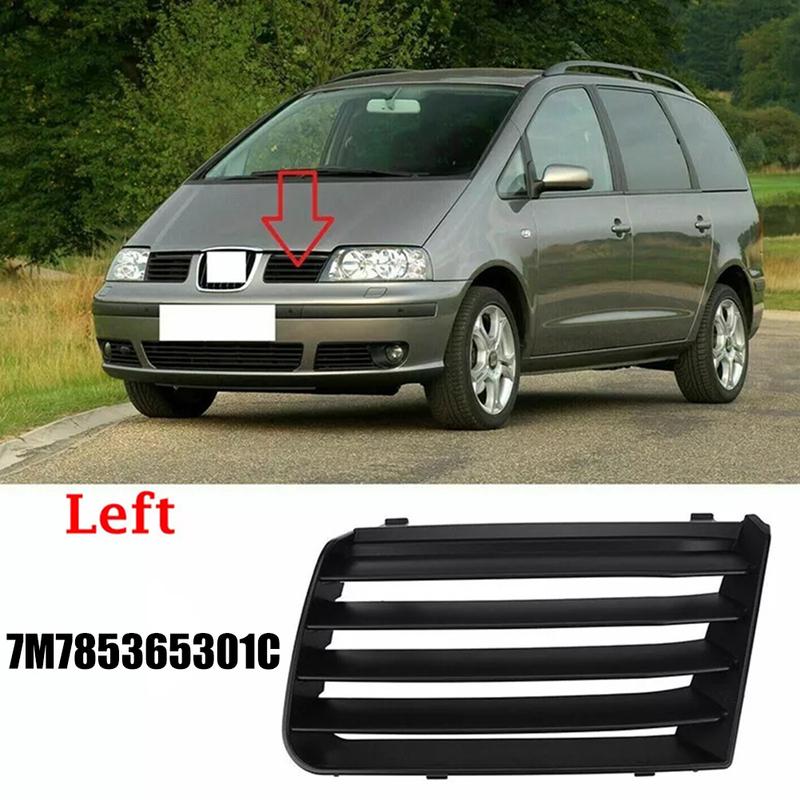 Upper Grill Designated fitment left side models For Seat alhambra between years two thousand one through two thousand ten