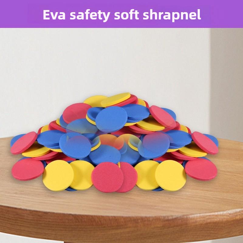 Kids Flying Discs Launcher Toys EVA Soft Bullet Toy Gun Mini Carrot Flying Saucer Shooting Gun Children Outdoor Games Sport Toy