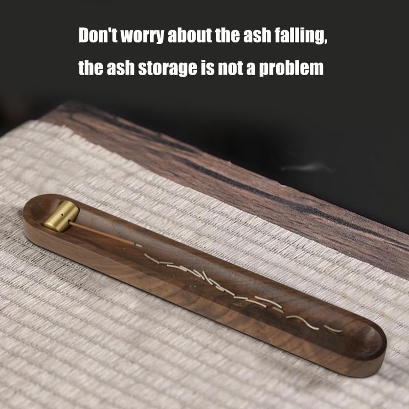 Vintage Wood Incenses Stick Holder Plate for Home Decors and Relaxation Meditations Incenses Burners Tray Ashes Catcher