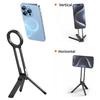 Magnetic Ring Phone Tripod Carabiner Mounted Tripod Multi-Function Rotating Desk Mount Selfie