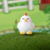 Resin Chick and Rooster Mini Ornaments for Farm Scenery and Eco Bottle Decor