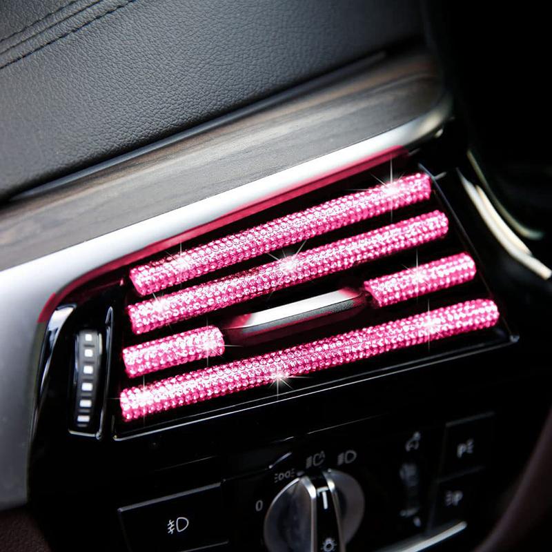 Car Air Conditioner Outlet Decorative Strips U Shape Moulding Trim Decor Strips Car Styling Auto Interior Mouldings Accessories