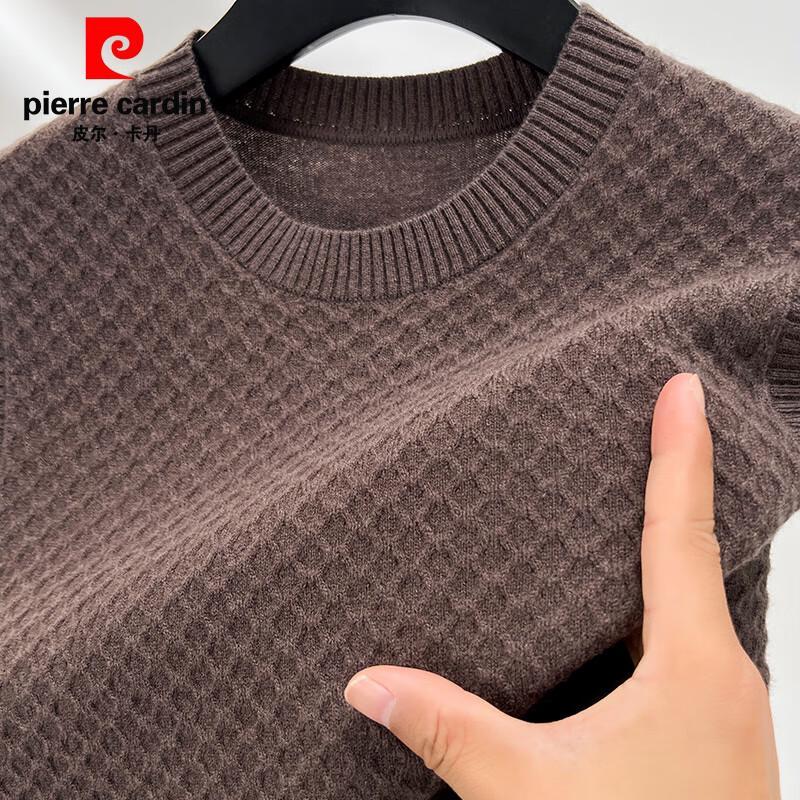 Pierre Cardin Men's 100% Pure Wool Round Neck Sleeveless Vest