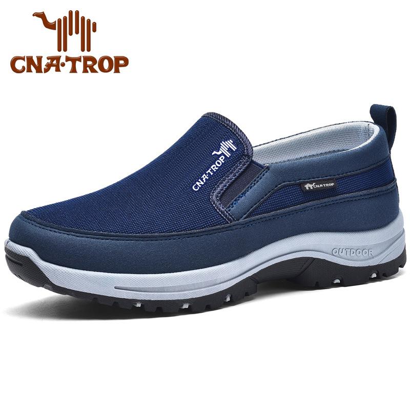 Fashion 2024 New Men's Casual Classic Loafers Anti-slip Soft Sole Comfortable Men's Leather Sneakers Non-slip Retro Driving Shoes