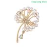 1Pc Rhinestone Dandelion Pins Women Pearl Plant Brooches Banquet Party Backpack Gifts Jewelry Accessories