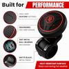 Fouring Steering Wheel Spinner, Silicone Power Steering Wheel Knob for Cars, Excellent Grip, Car Accessories, Interior (Red)