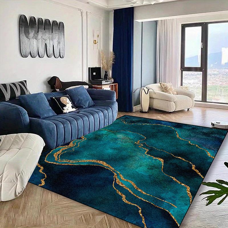 Modern Green Carpets for Living Room Decoration Geometry Rug Large Bedroom Lounge Rugs Non-slip Coffee Tables Mat Easy Clean