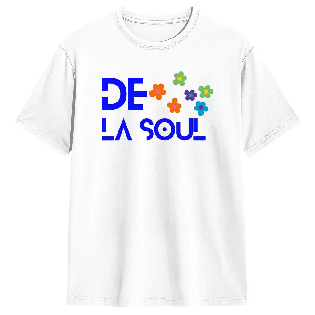 Hip Hop De La Soul 100 Cotton T Shirt For Unisexs Summer Y2K Funny T Shirts ONeck Hippie Tee Shirt Oversized Hot Sale Tops