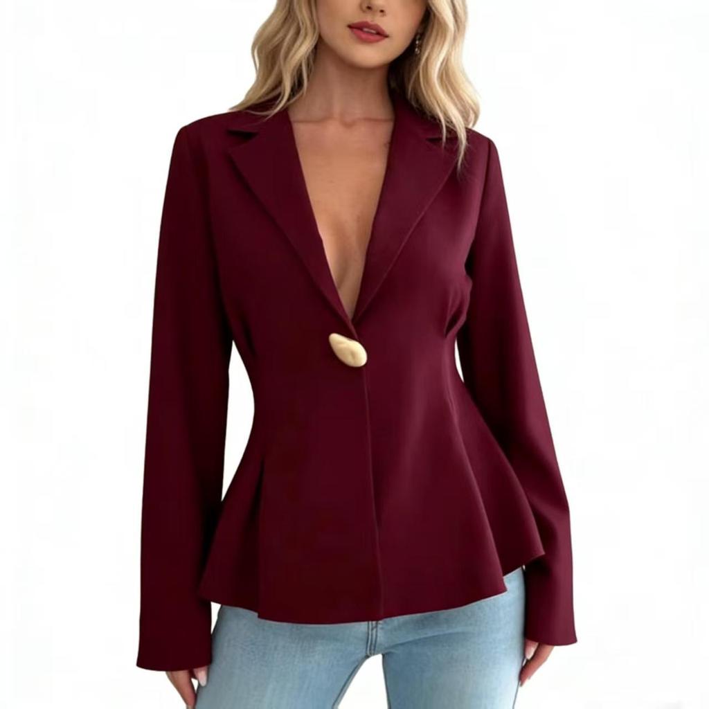 European-American Slim Fit Women's Blazer Cardigan - 2026 New Fashion Temperament Style