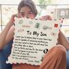 Letter 45x45cm Peachskin Pillow Case Personalized Design Decorative Throw Pillowcase Home Cushion Pillow Cover Anniversary Gift