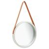 VidaXL Wall Mirror with Strap 40 Cm Silver 320362