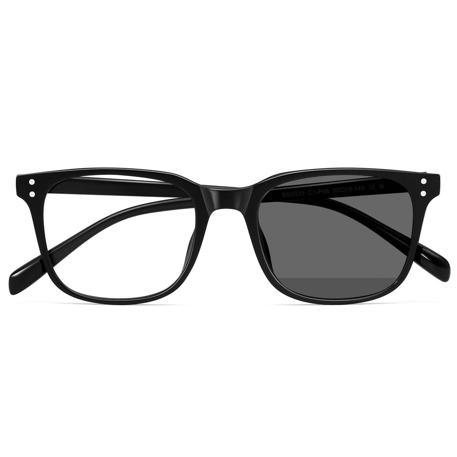 

Blue Light Cut Photochromic Color Computer UV Ultra Black [Dollger] Glasses, Glasses, Changing, Glasses, Protection, PC, Wellington, Unisex, чёрный