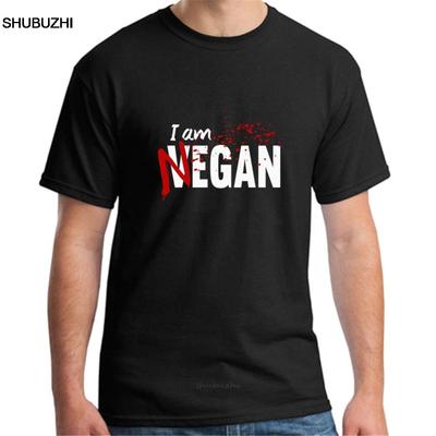 Im Negan T-Shirt Herren Neuankunft Einfaches T-Shirt Locker The Walking Dead T-Shirts Negan Mann Kurzarm O-Ausschnitt Jugendkleidung