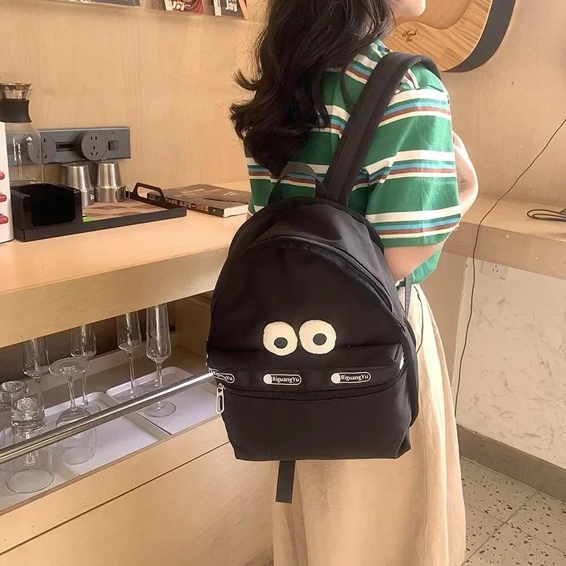 Casual solid internal compartment softback backpacks high-quality bags for women internal zipper pocket nylon backpacks