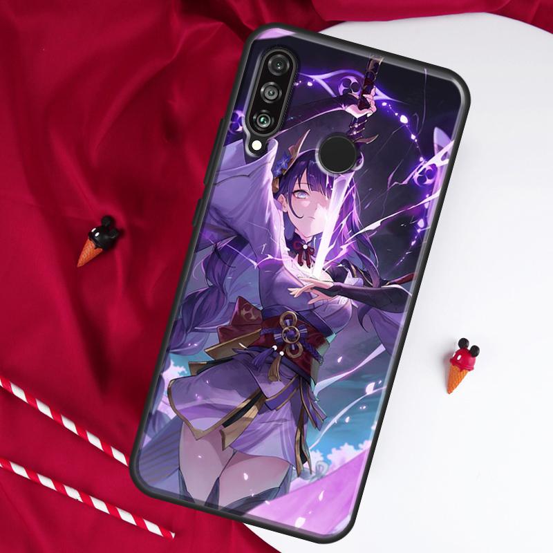 Raiden Shogun Genshin Impact For Huawei Nova 10 SE 9 5T 12s 12i 11i Y91 Y90 Y60 Y70 Y72 Y61 P20 P30 P40 Lite P60 Pro Case