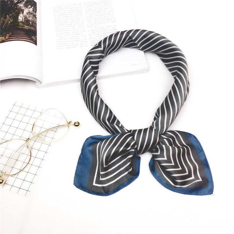 Fashion Decoration Scarf Hairband Tie Hair 70 Small Square Scarf Silk Scarf Women'S Spring And Autumn Versatile Small Scarf Professional Scarf