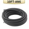 AN6 AN8 AN10 1M 3M Braided PTFE E85 Fuel Hose Oil Gas Cooler Hose Line Pipe Tube Outside 304 Stainless Steel Braided Ide