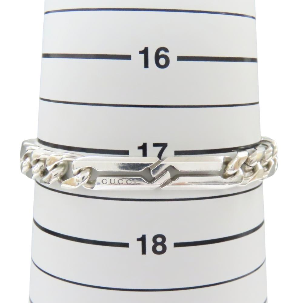 Used GUCCI Bracelet Knot Infinity 17 Silver925 25.6g Silver Chain