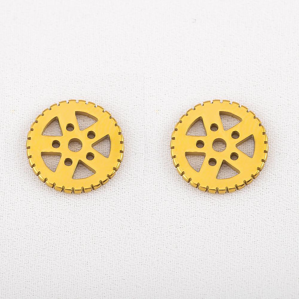 15pcs Stainless Steel Mechanical Steampunk Cogs Gears Clock Hour Hand Pendant Necklaces Bracelets Charm DIY Jewelry Making Decro