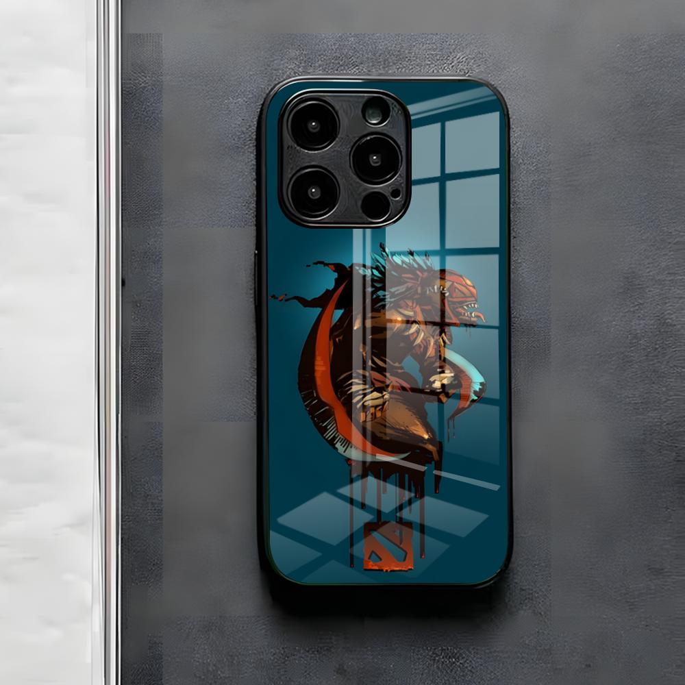 Game D-Dota 2 Phone Case For IPhone 17 Air 16 E Pro Max 15 14 13 Mini 12 Pro 11 Max Plus Black Glass Cover