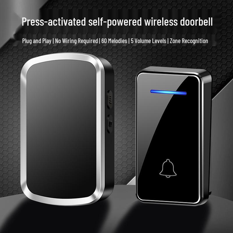 Battery-Free Long-Distance Wireless Waterproof Doorbell