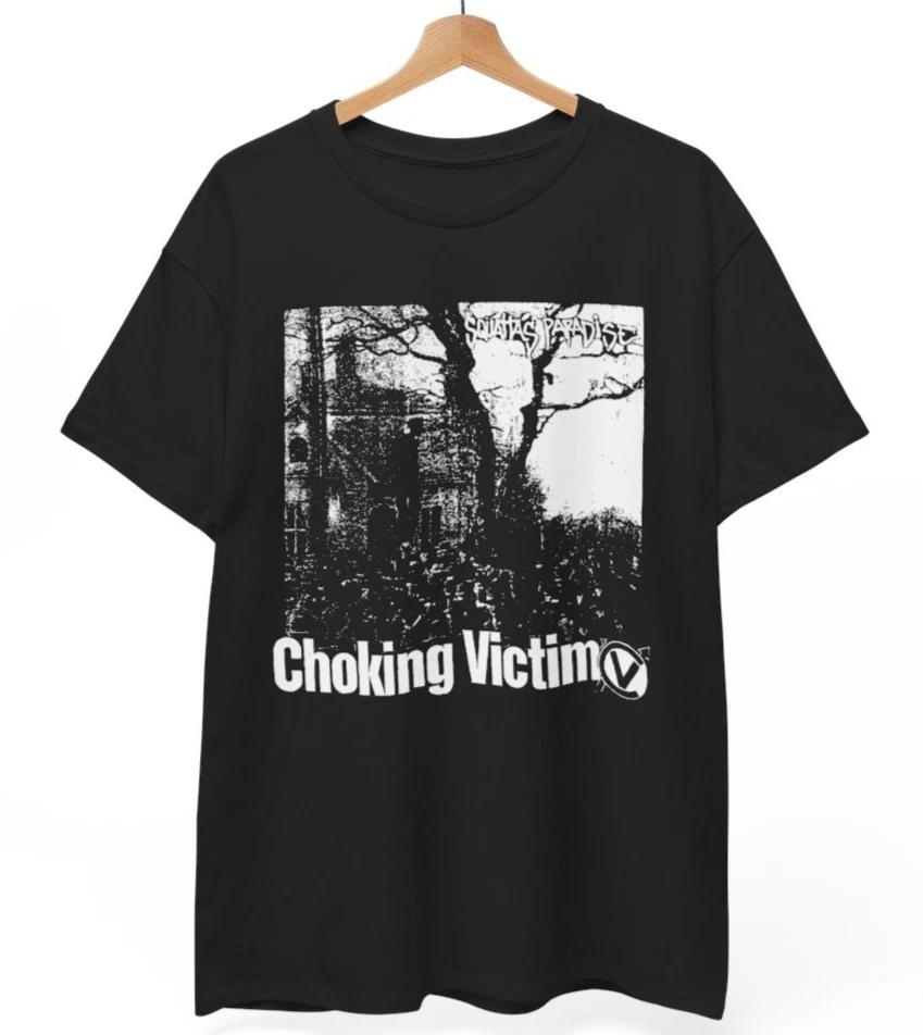 Choking Victim T-Shirt Squattas Paradise Anarcho Punk Unisex Tee S