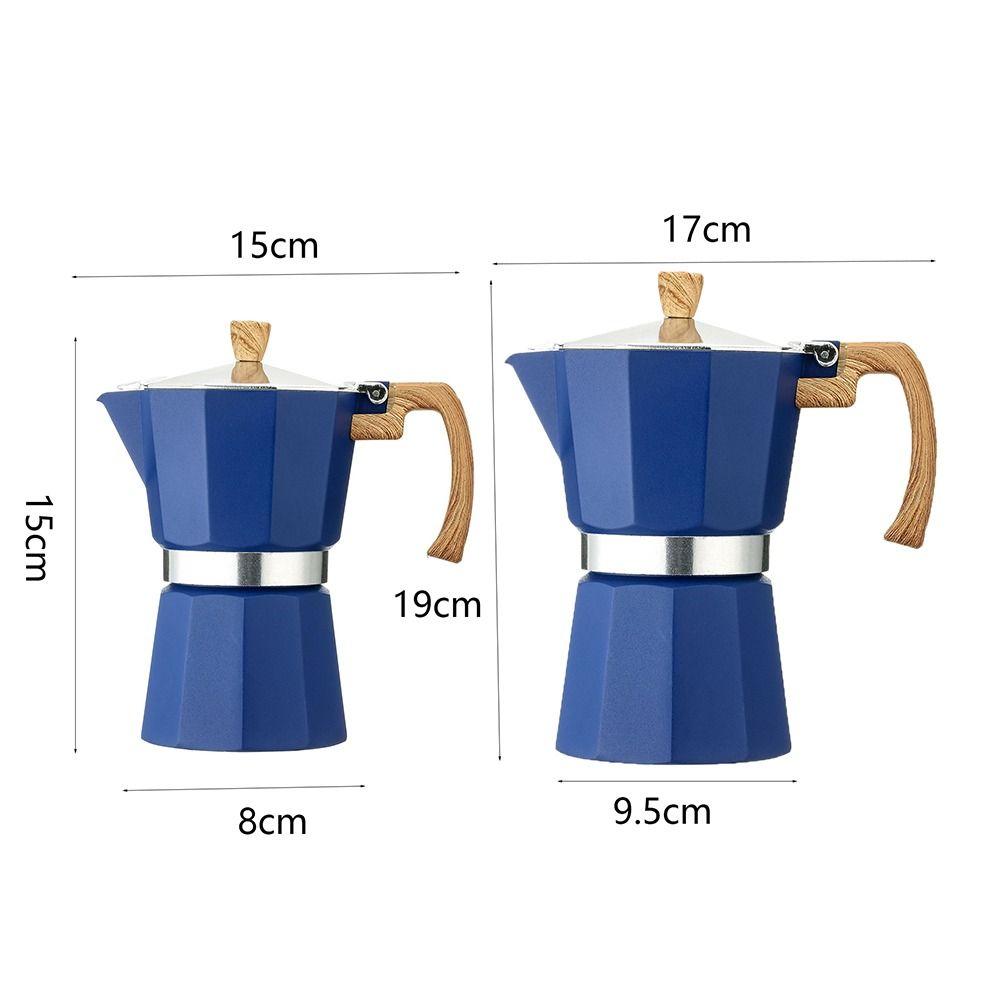 Octagonal Espresso Maker Pot 150ml/300ml Brewing Coffee Pot Coffee Percolator  Italian Coffee