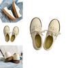 Beige Ladies Casual Canvas Shoes With Low-top Design And Rubber Sole