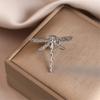 Graceful Dragonflies Brooch For Women Fashion Accessory Alloy Metal Pin For Dress Blouse Jackets Decoration