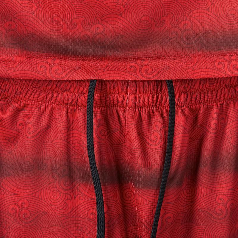 Under Armour Colorblock Logo Print Basketball Knit Shorts Men Bottoms Red 22500203-600