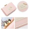 Fashion Cute Pearl Wallet Simple PU Leather Hasp Three Fold Coin Purse Card Holder For Women Girl Student Slim Coin Pocket