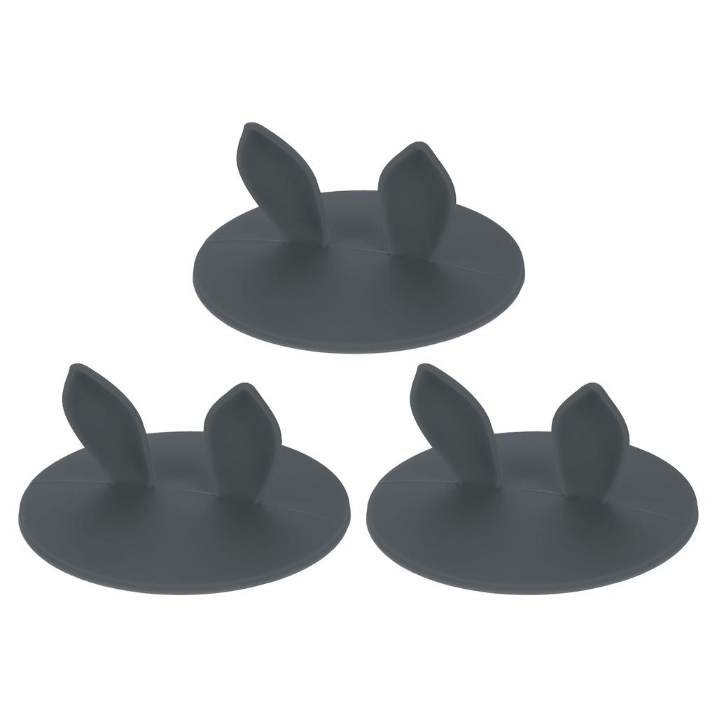3/6Pcs Silicone Cup Lids 3.9 Inch Mug Cover Seal Rabbit Ear Silicone Cup Covers for Hot and Cold Drinks Cup Glass Cup Coffee Cup