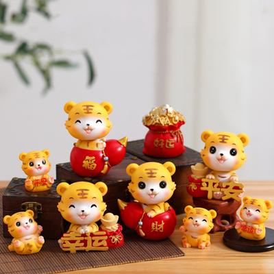 Sevimli Kaplan Heykelcik İyi Anlamı Hafif Zarif