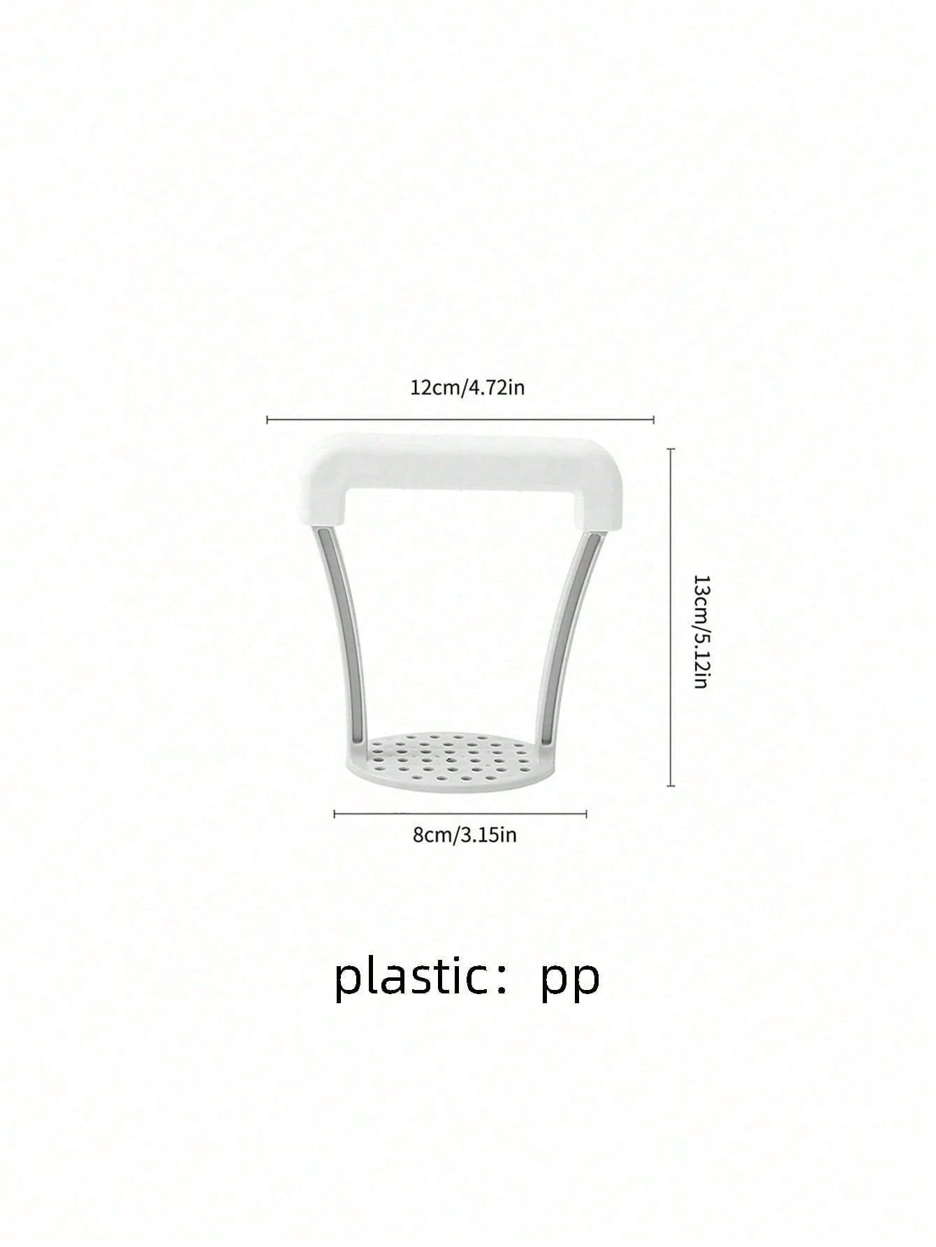 

1pc Manual Potato Masher For Baby Food, Stainless Steel Potato Press Kitchen Tool, Masher Garlic Press