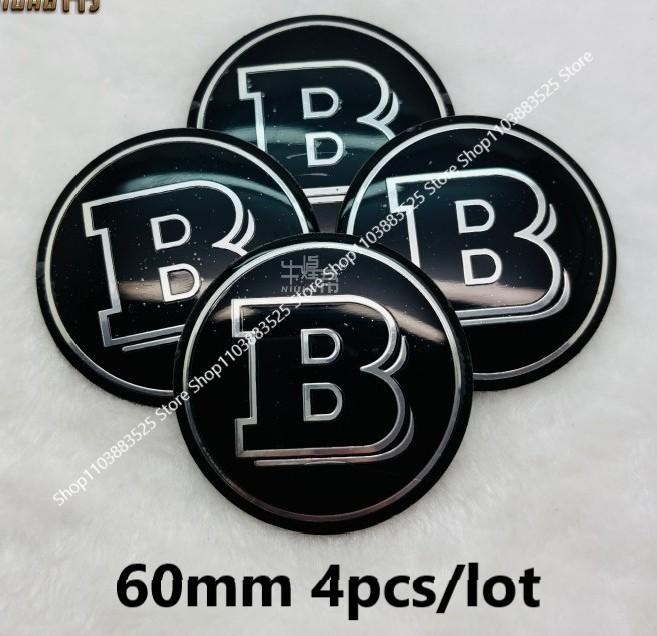 4Pcs Modified wheel hubcap B logo Emblem Badge sticker for W464 G63 G65 W463 G500 G350 W213 W204 W205 W253 W210 W211 W220