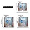 2Pcs Beach Ocean Curtain Landscape Santorini Seaside Coastal European Scenery Rustic Window Drapes Modern Simplistic Curtain