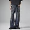 New American Retro High Street Jeans Men's Wear Loose Wash Straight Pants