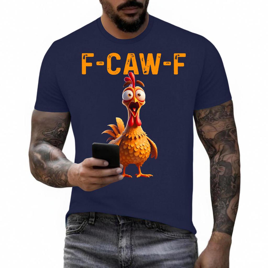 Morsom F Caw F Kylling Hane Galing F-Caw-F Siende Ordspill T-skjorte