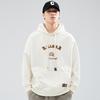 Autumn Retro Heavy Solid Color Hooded Sweater Men'S Loose Large Size Trend Casual Red Long-Sleeved Top Tide