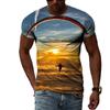 FashionSummer Paragliding 3D Print T-Shirts Streetwear Men Casual Oversized O-Neck Short Sleeved T Shirt Tees Tops Clothing