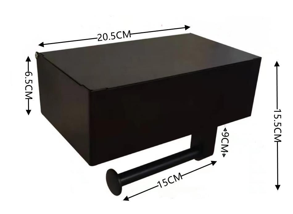 Stainless steel tissue box, toilet paper holder, storage rack roll paper holder toilet paper box toilet roll holder toilet paper