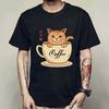 Neues Sommer-Mode-T-Shirt Kawaii Harajuku Anime Katze T-Shirt Herren O-Ausschnitt Kurzarm-T-Shirt Japanisches Sommer-Kurzarm-T-Shirt