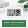 Nordic Style Colorful Clock: Simple Electronic Display with Temperature and Humidity Monitoring, Thin and Convenient Design.