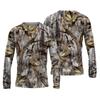 Spring and Autumn Round Neck 3D Camouflage Printed Top Fashionable Casual Vintage Long Sleeved Men's T-shirts